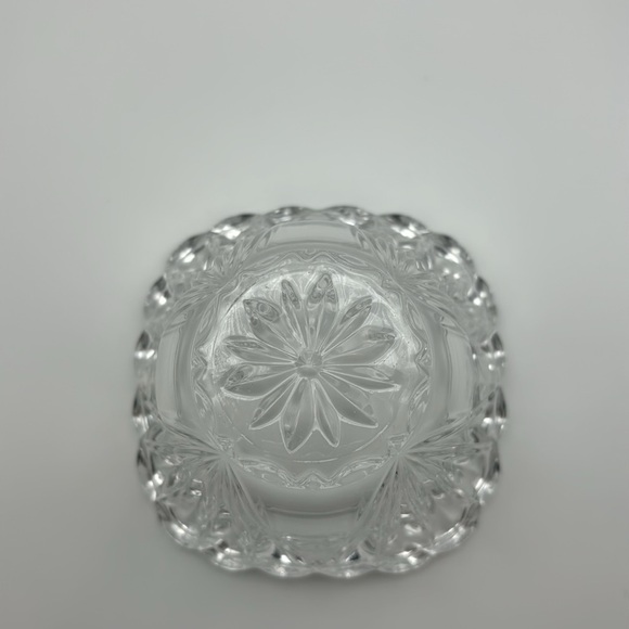 Small Square Round 3”x4” Glass Decorative Bowl For: Candy Dip Nuts, Bare-ware - Picture 6 of 11